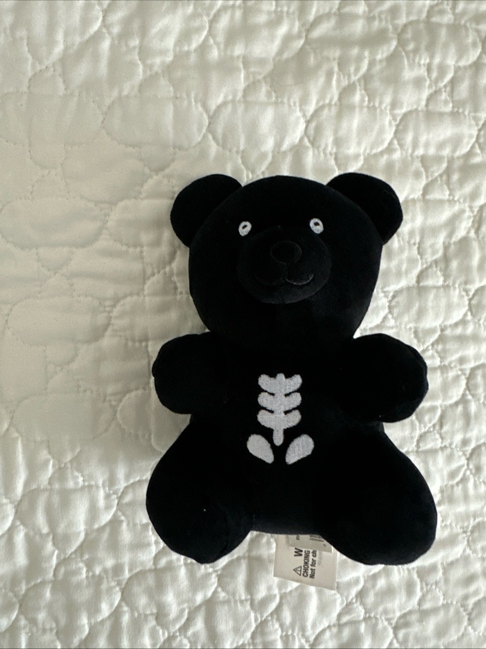 Black Gummy Bear Skeleton Plush -Way to Celebrate Halloween- Stuffed Animal 6”